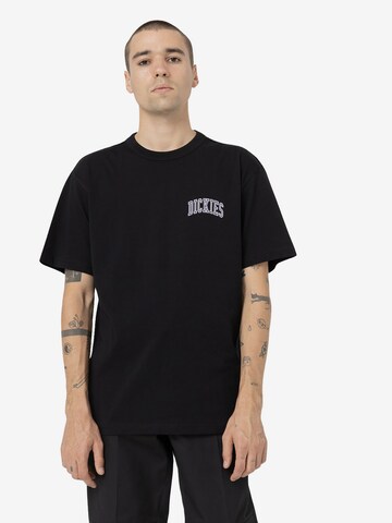 DICKIES - Camiseta 'AITKIN CHEST' en negro: frente