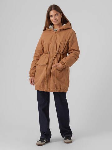 MAMALICIOUS Zimska jakna 'Lisa' | rjava barva