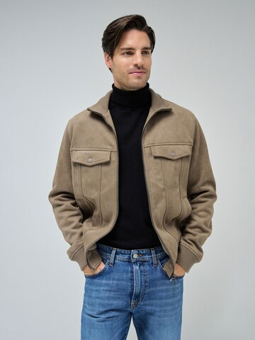 Salsa Jeans Tussenjas 'Bomber' in Bruin: voorkant