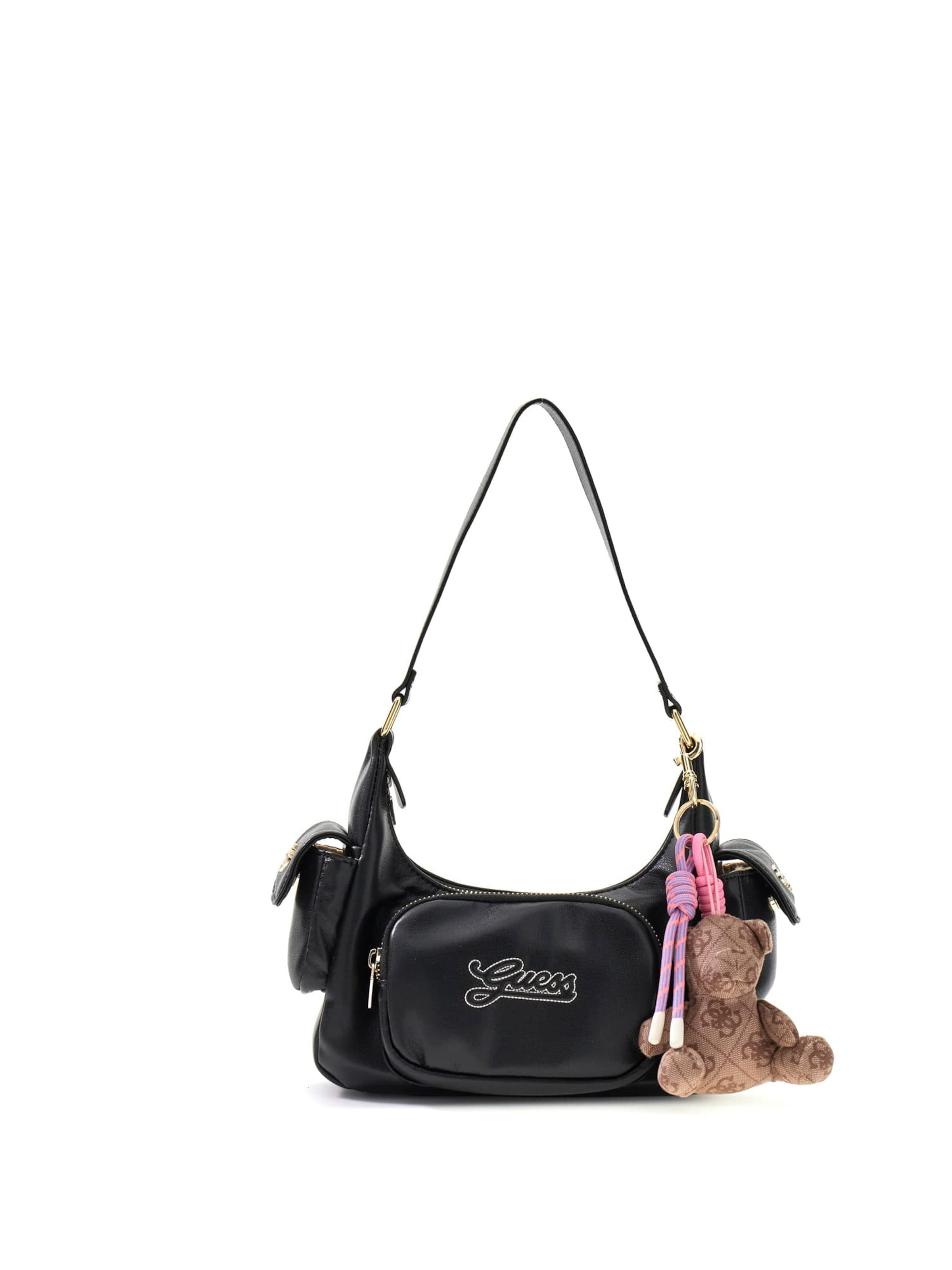 GUESS Schultertasche in Schwarz: Vorderseite