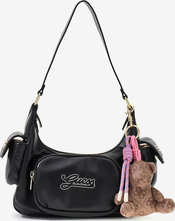 GUESS Schultertasche in Schwarz: Vorderseite