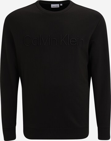 Calvin Klein Big & Tall Sweatshirt in Black: front