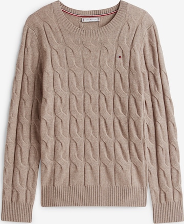Pull-over TOMMY HILFIGER en beige : devant