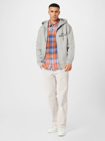 REPLAY Zip-Up Hoodie in Grey