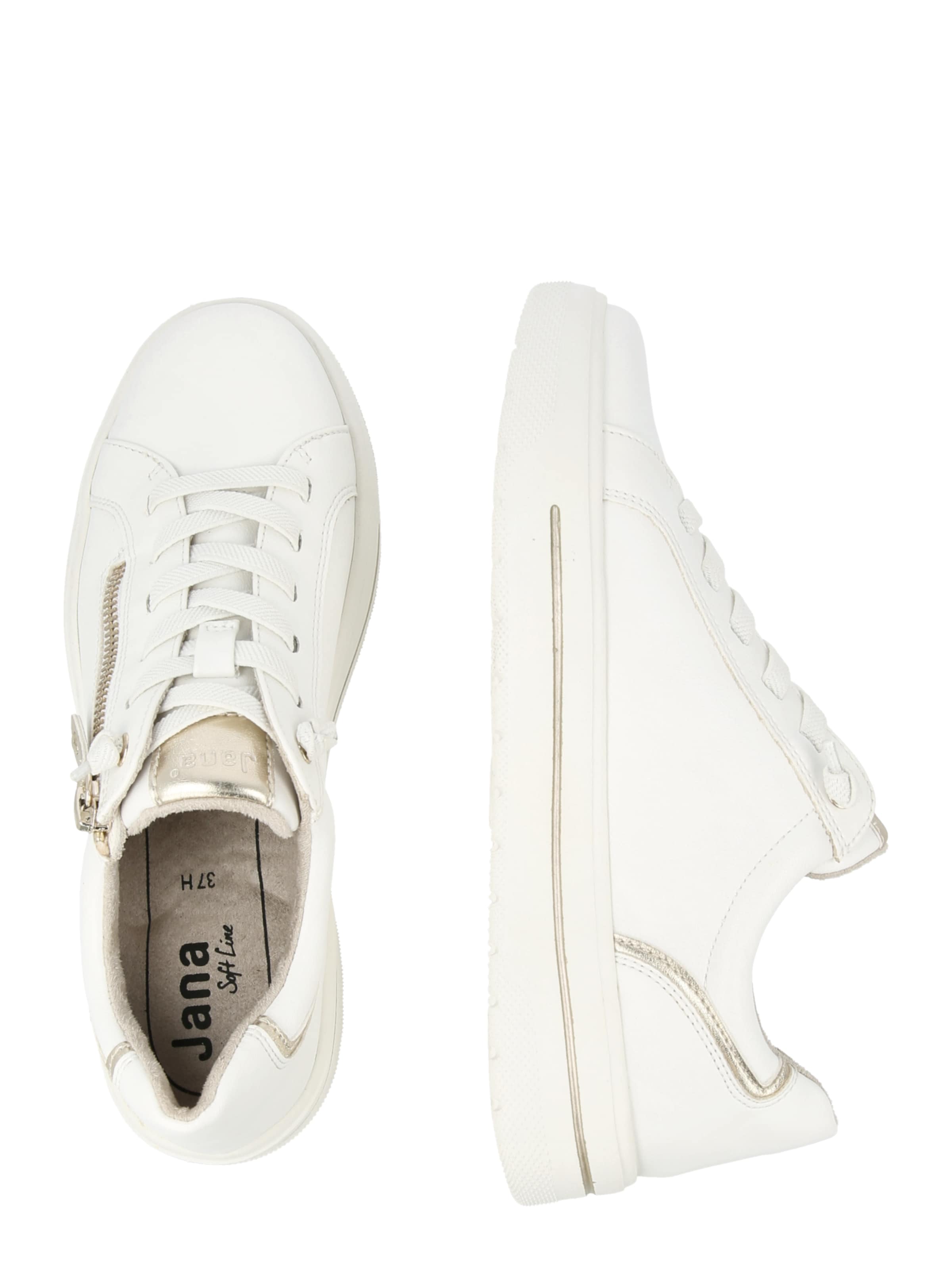 JANA Trampki niskie w kolorze biały