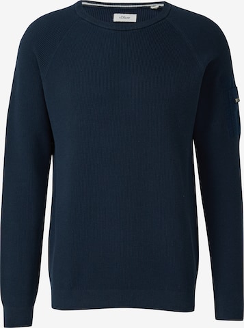 s.Oliver Pullover in Blau: Vorderseite
