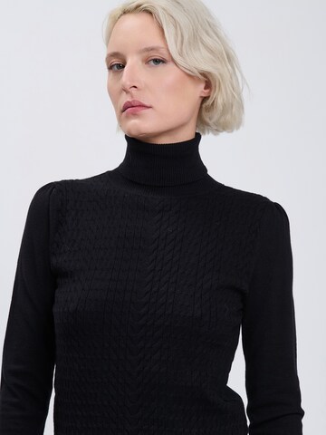 Influencer Pullover in Schwarz