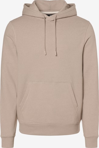 Sweat-shirt Nils Sundström en beige : devant