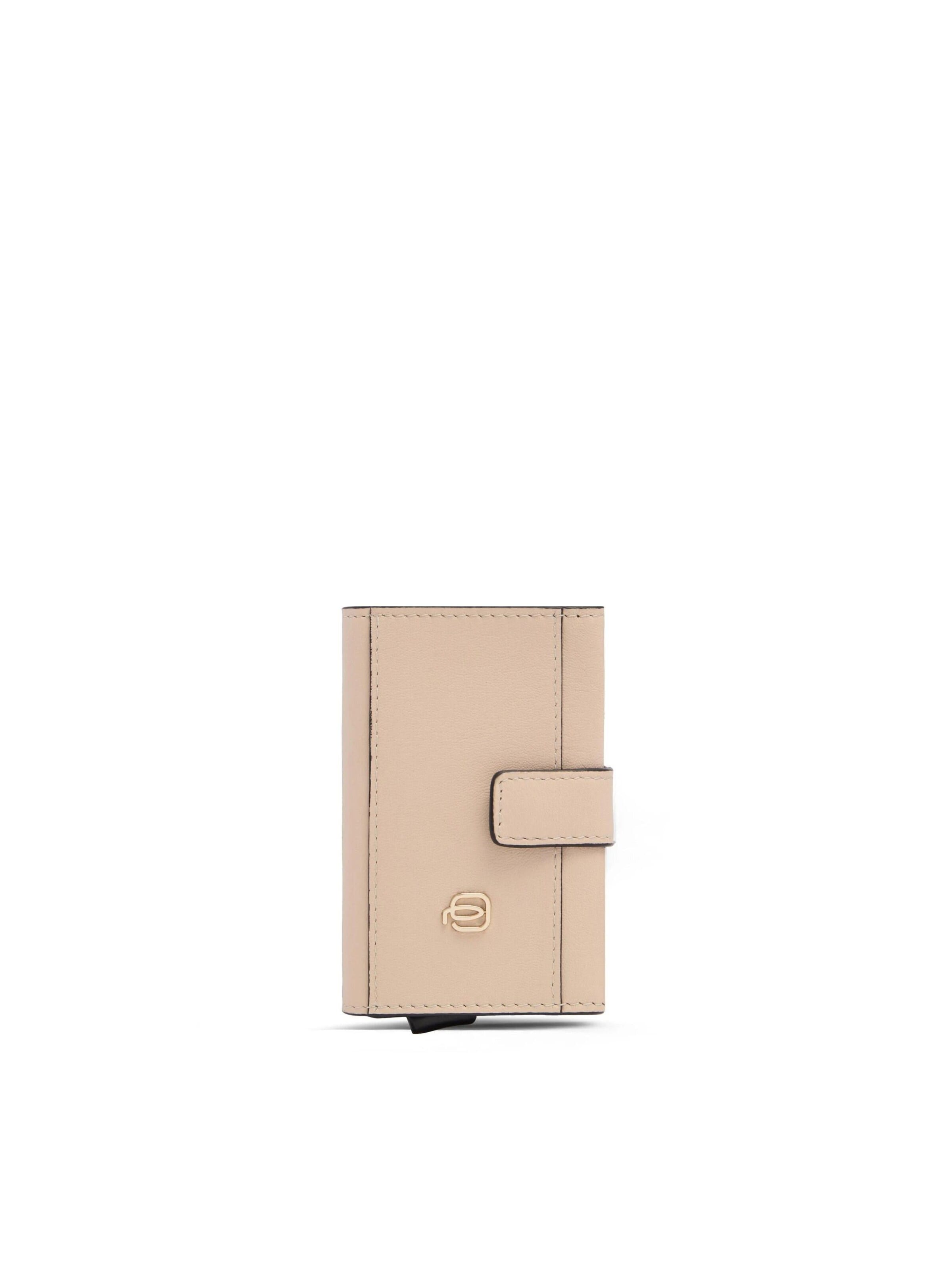 Piquadro Portemonnee in Beige: voorkant