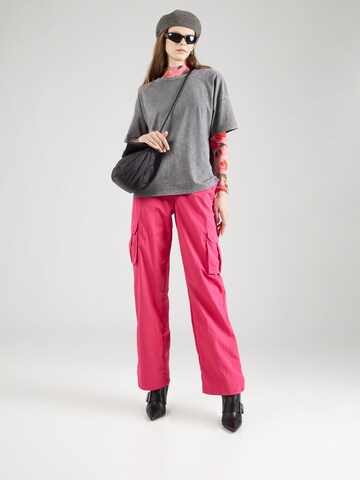 Harper & Yve Loose fit Cargo trousers in Pink
