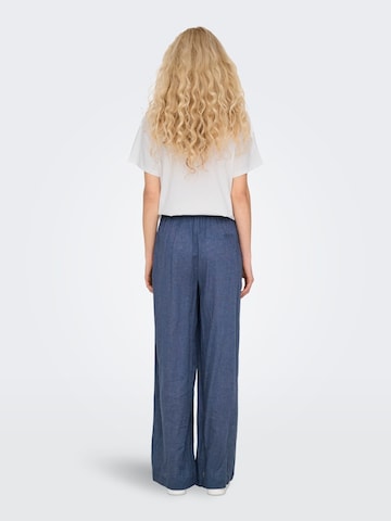 ONLY Wide leg Trousers 'TOKYO' in Blue