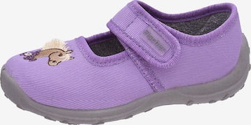 Fischer-Markenschuh Slippers in Purple: front
