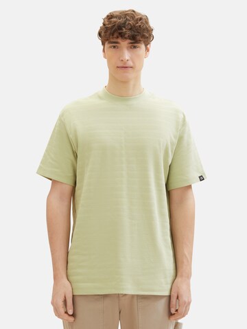 T-Shirt TOM TAILOR DENIM en vert : devant