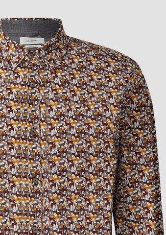 s.Oliver Comfort Fit Hemd in Rot