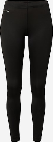 ENDURANCE Skinny Workout Pants 'Valence' in Black: front