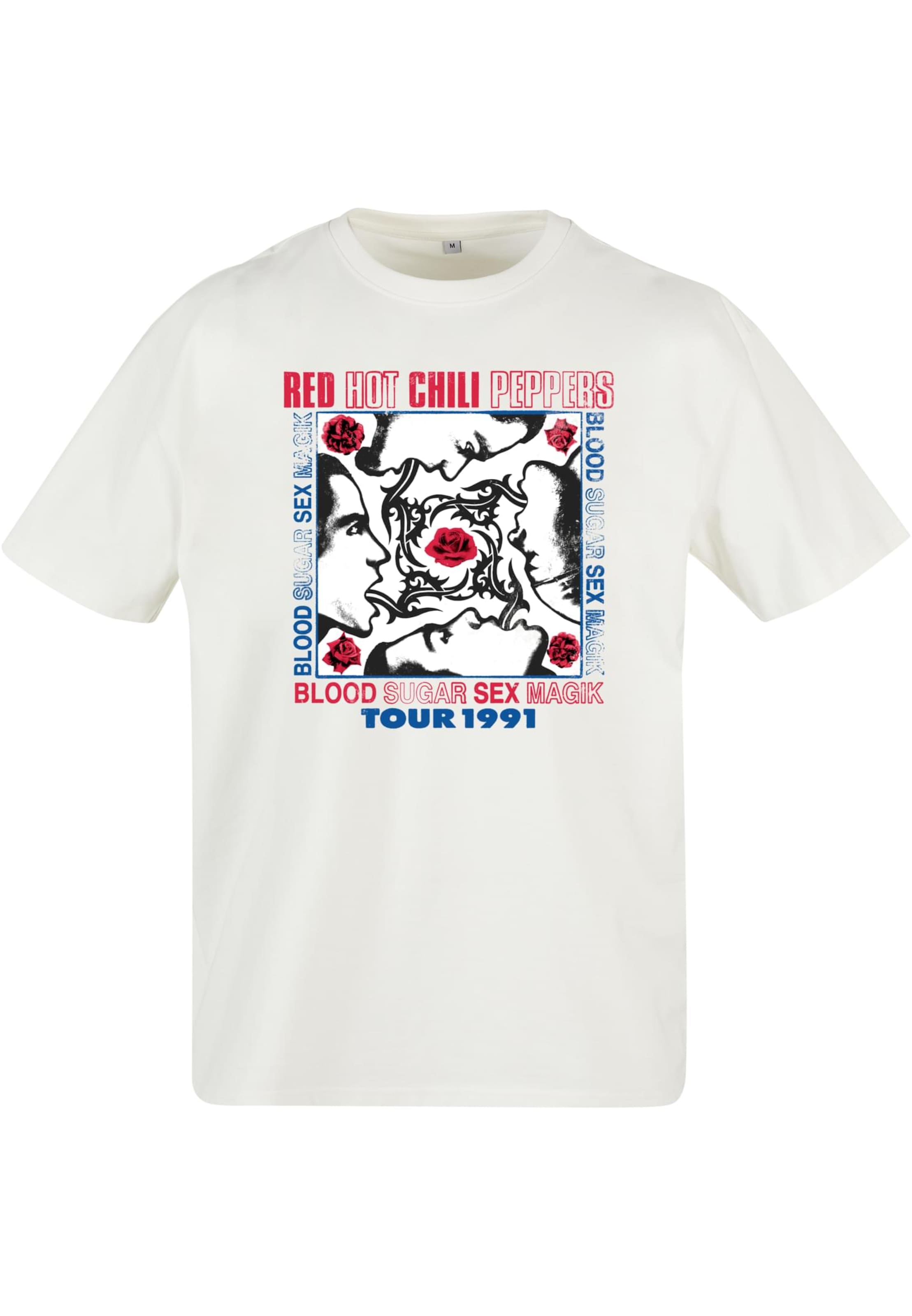 MT Upscale Футболка 'Red Hot Chilli Peppers' в Белый: спереди