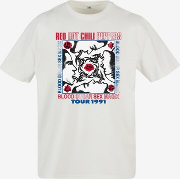 Maglietta 'Red Hot Chilli Peppers' di MT Upscale in bianco: frontale