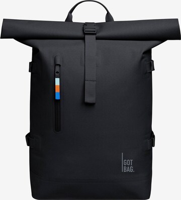 Got Bag Rugzak 'Rolltop 2.0 ' in Zwart: voorkant