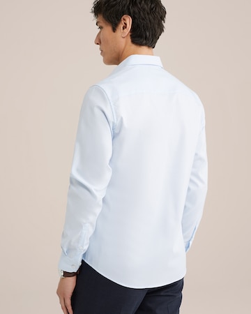 van Gils - Ajuste estrecho Camisa de negocios en azul