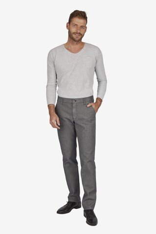 CLUB OF COMFORT Regular Chino Pants 'GARVEY 7427' in Grey