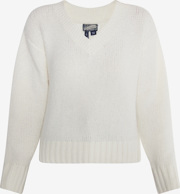 Pull-over DreiMaster Vintage en blanc : devant