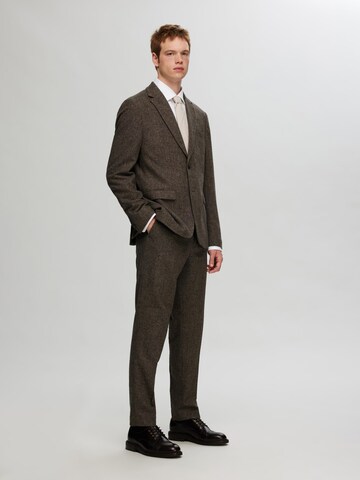 SELECTED HOMME Slimfit Bukser med fals i brun