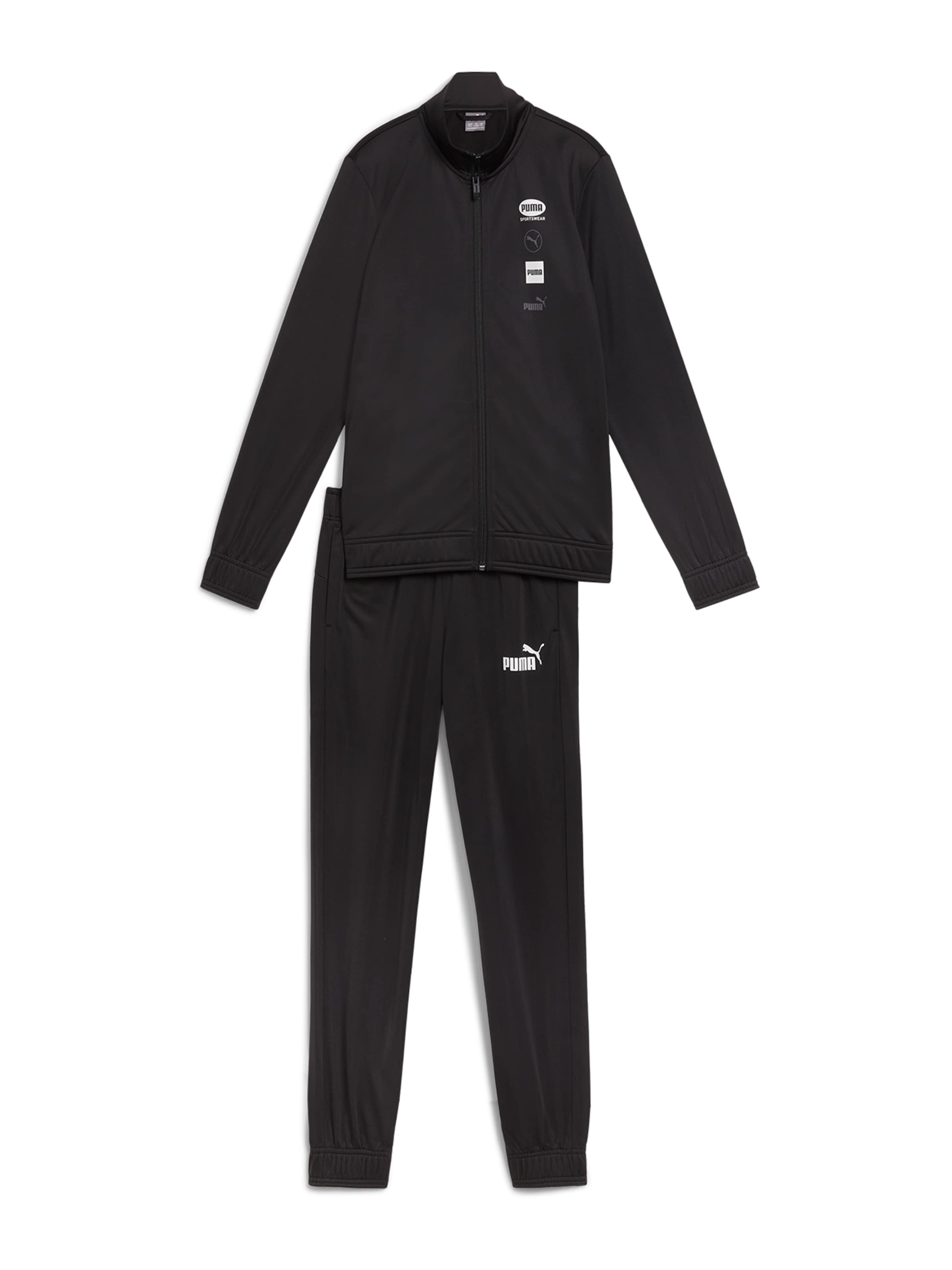 PUMA Trainingsanzug 'Power' in Schwarz: Vorderseite