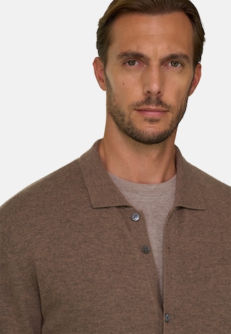 Boggi Milano Regular fit Overhemd in Bruin
