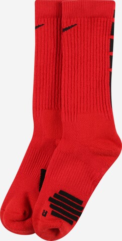 Chaussettes de sport NIKE en rouge : devant