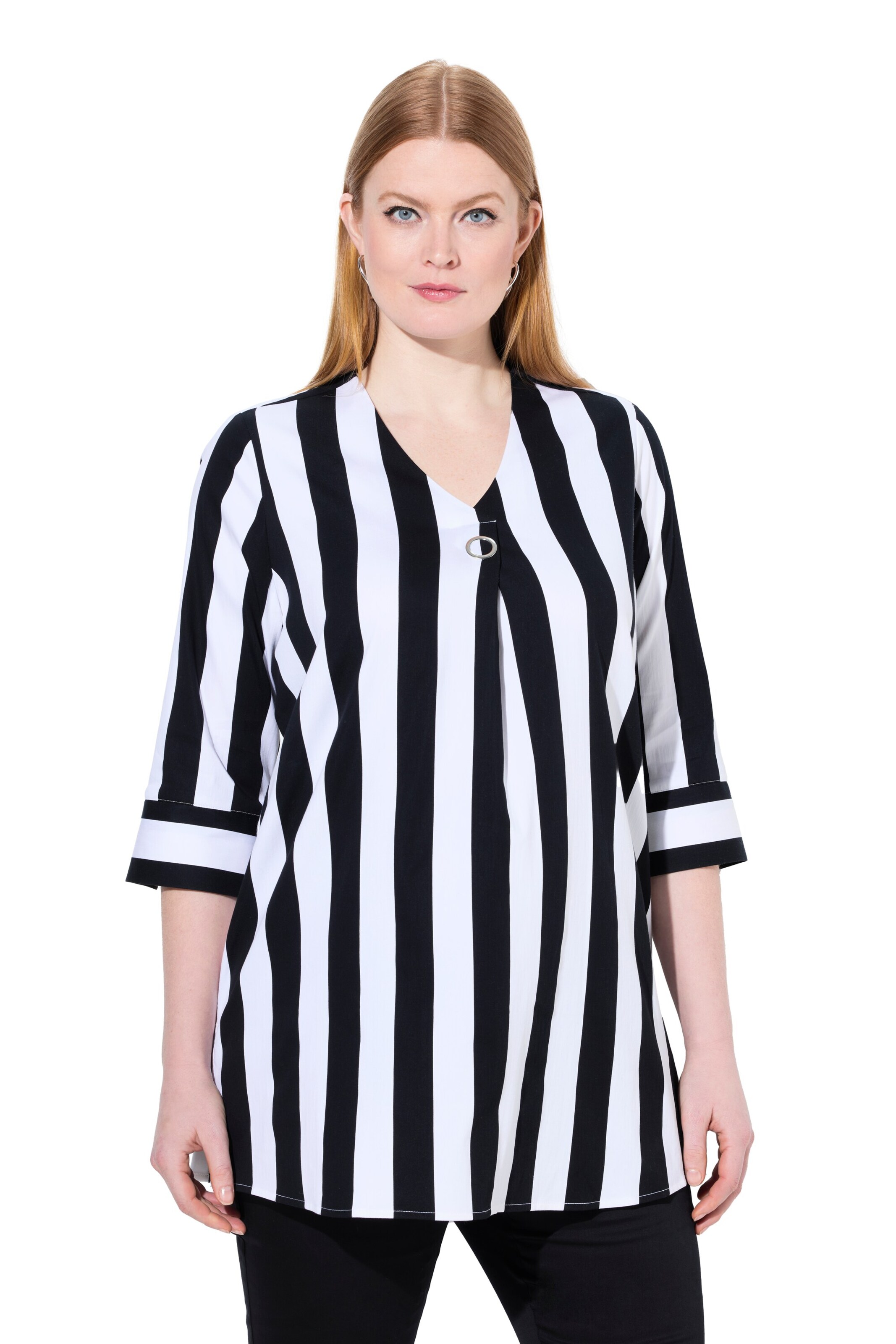 Ulla Popken Tuniek in Zwart: voorkant