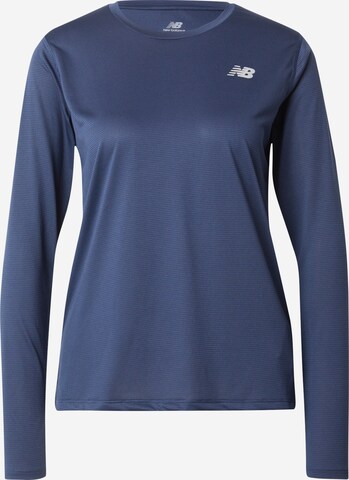 T-shirt fonctionnel 'Essentials' new balance en bleu : devant