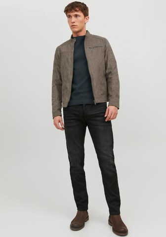 JACK & JONES Regular fit Between-Season Jacket 'JCORocky' in Brown