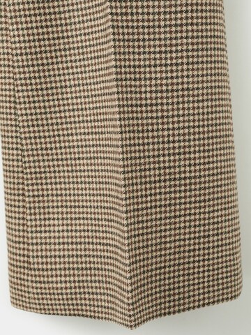 Wide Leg Pantalon à plis 'Gina' MANGO en marron