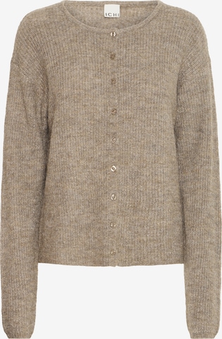 ICHI Gebreid vest 'IHKAMARA' in Beige: voorkant
