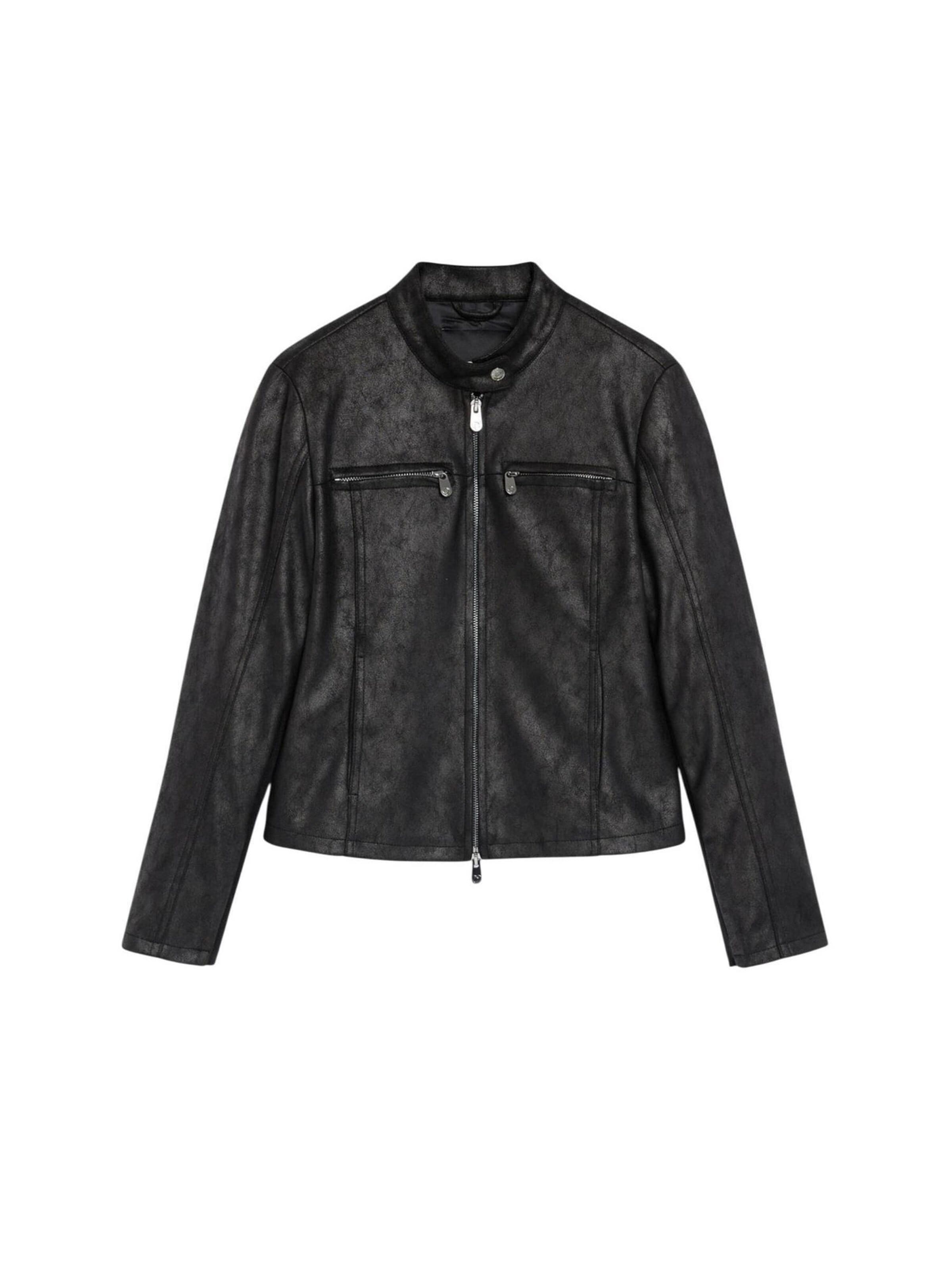 Desigual Between-Season Jacket 'CHAQ_BIKERCY 26WWEW09' in Black: front