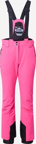 Bootcut Pantalon de sport KILLTEC en rose : devant