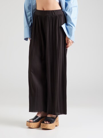Hailys Wide leg Trousers 'Ti44mber' in Brown: front