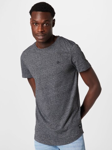 T-Shirt TOM TAILOR DENIM en noir : devant