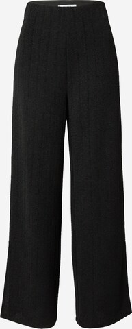 ABOUT YOU Wide leg Broek 'Ruth' in Zwart: voorkant