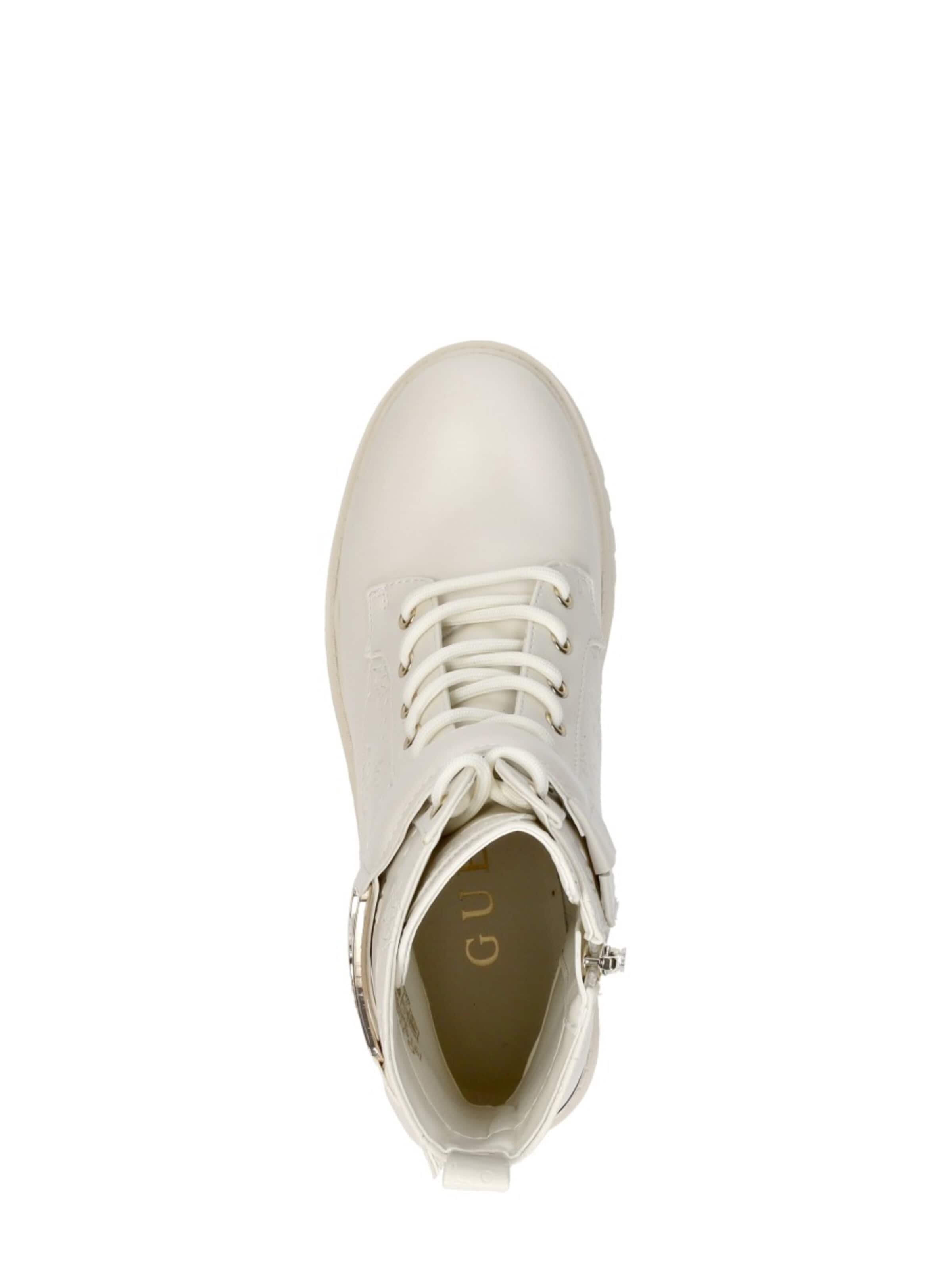 Bottines à lacets 'Oranda' GUESS en blanc
