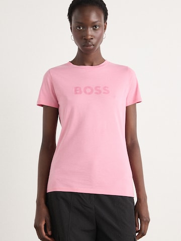 BOSS Orange Shirt in Pink: front