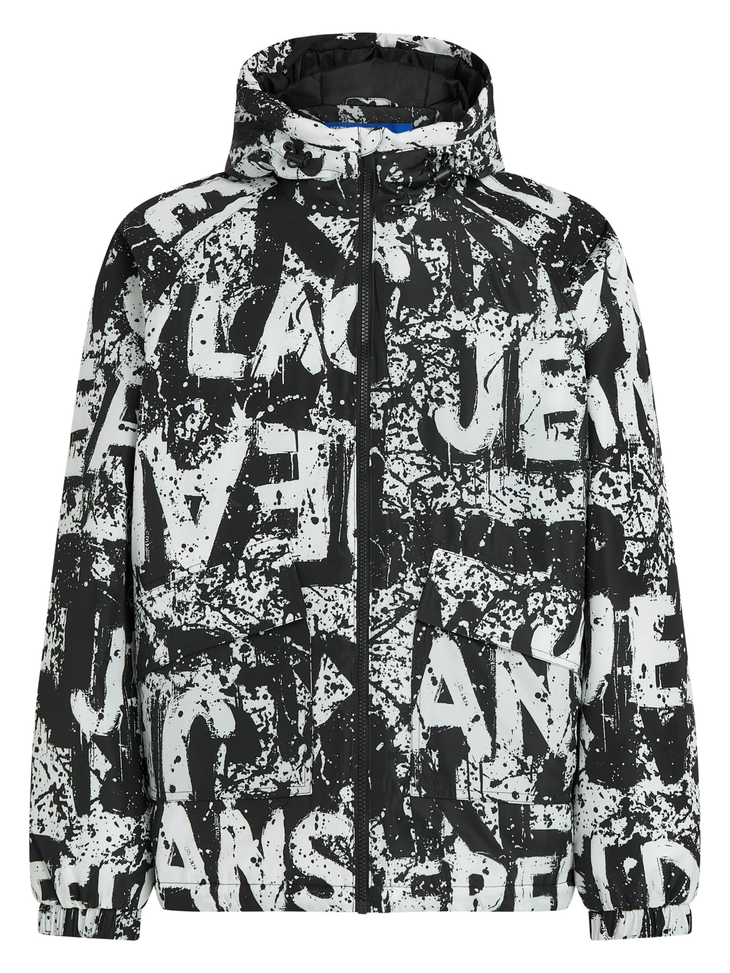 Giacca di mezza stagione di KARL LAGERFELD JEANS in nero: frontale