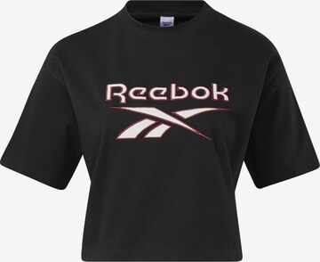 Reebok - Camiseta en negro: frente