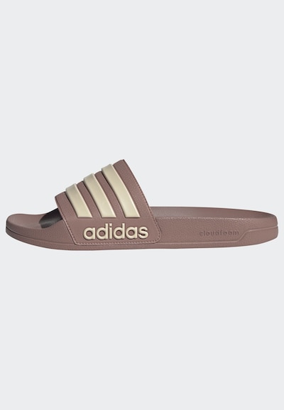 ADIDAS PERFORMANCE Badeschuh 'Adilette' in hellbeige / braun, Produktansicht
