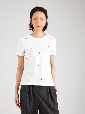ONLY Тениска 'KETTY' в бяло: отпред