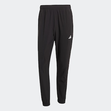 ADIDAS SPORTSWEAR Tapered Sportbyxa i svart: framsida
