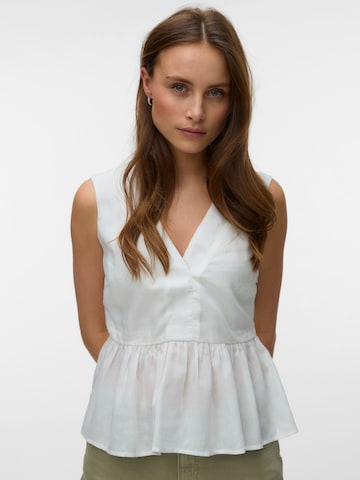 VERO MODA Blouse 'AWBANKS' in Wit: voorkant