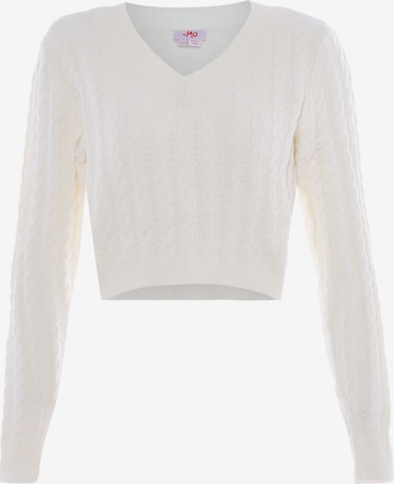 MYMO Trui in Wit: voorkant