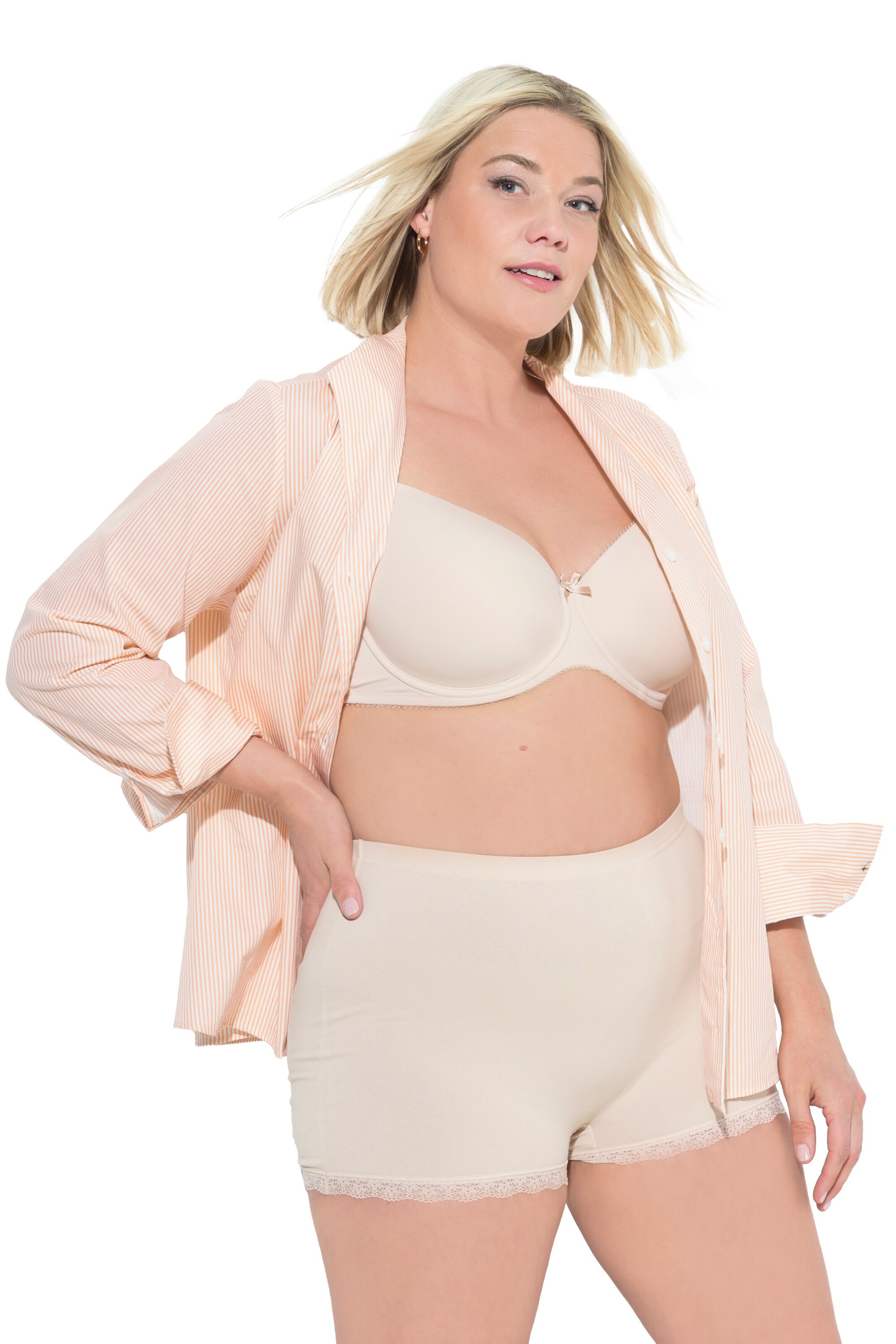 Ulla Popken Broekje in Beige: voorkant