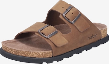 Rieker Mule in Brown: front